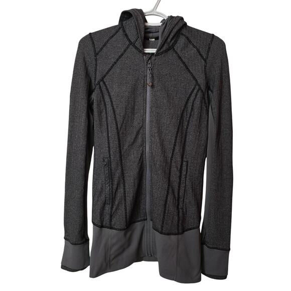 Lululemon Daily Practice Jacket Heathered Herringbone Size 6 - Picture 3 of 5